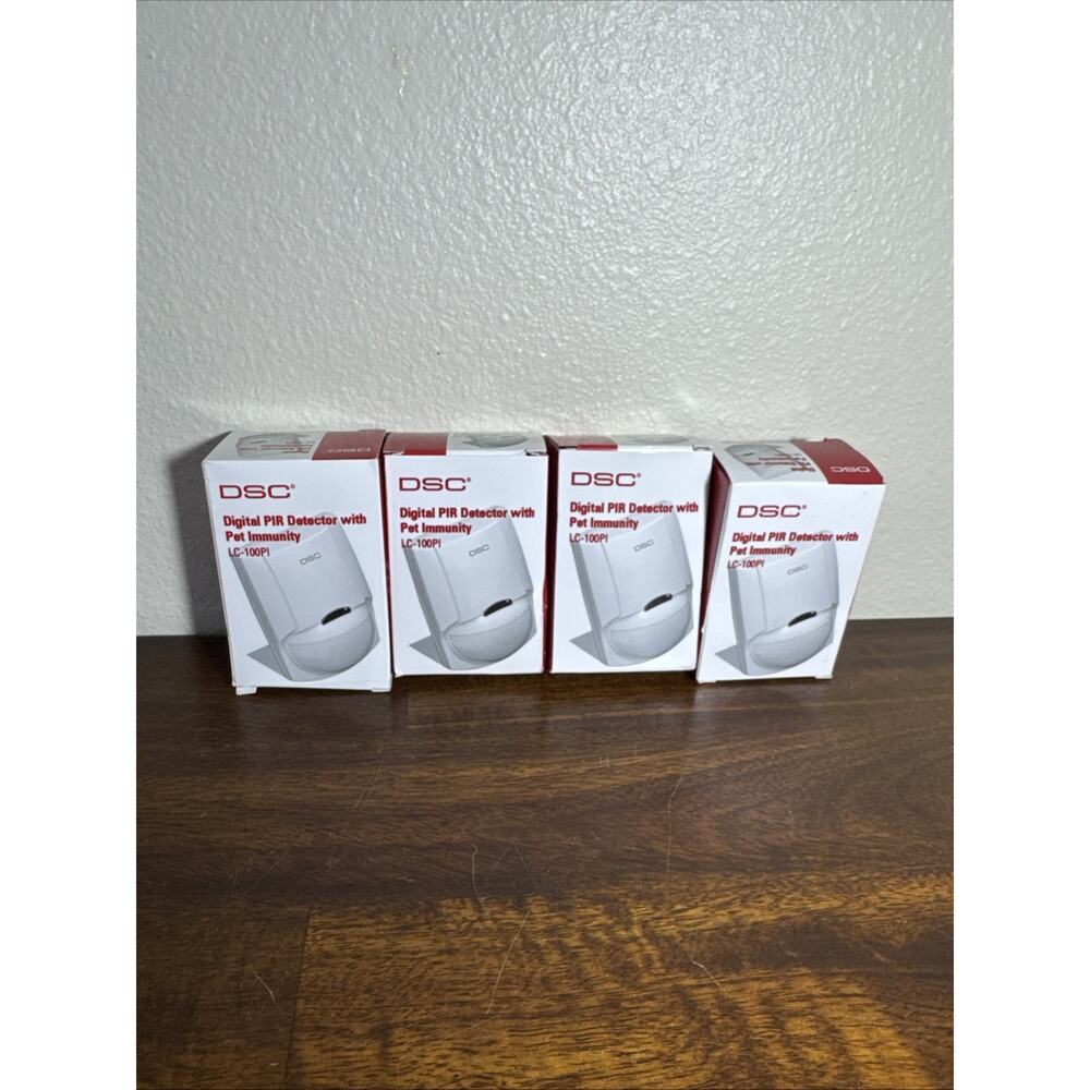 DSC LC-100PI Digital PIR Detector With Pet Immunity Motion Sensor Lot Of 4